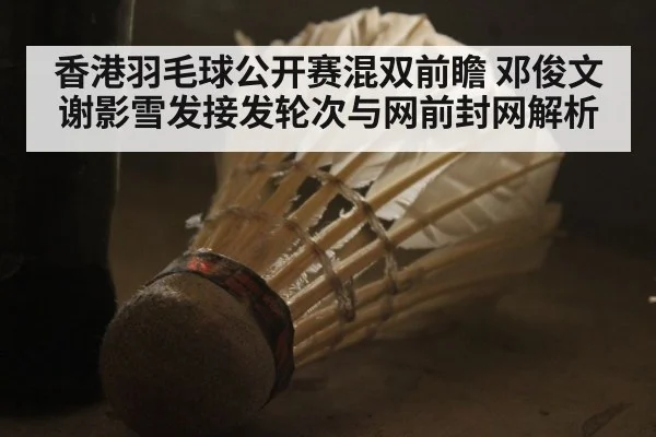 香港羽毛球公开赛混双前瞻 邓俊文谢影雪发接发轮次与网前封网解析